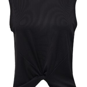 Lucky In Love Twist Front Tank (Black, X-Large)