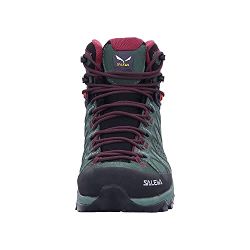 Salewa Women's Alp Trainer 2 Mid Gore-Tex Waterproof GTX Hiking Boot - Duck Green/Rhododendon - 10