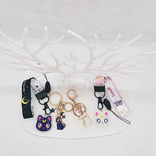 Cute couples Gifts Anime Metal Enamel Charms Couples Keychain Anime Cat Keychains For Women Personalized Keychains For Couples Cat Keychains Funny Birthday Gifts Anime Keychain Cute Key chains Women