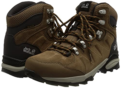 Jack Wolfskin Women's 4050871 Hiking Shoe, Brown/Apricot, 8