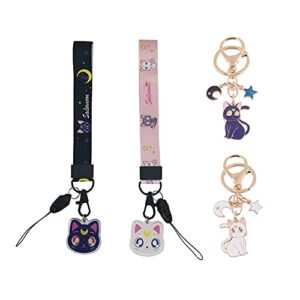 Cute couples Gifts Anime Metal Enamel Charms Couples Keychain Anime Cat Keychains For Women Personalized Keychains For Couples Cat Keychains Funny Birthday Gifts Anime Keychain Cute Key chains Women