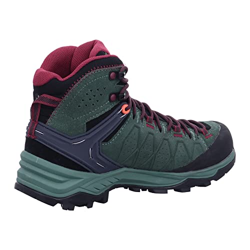 Salewa Women's Alp Trainer 2 Mid Gore-Tex Waterproof GTX Hiking Boot - Duck Green/Rhododendon - 10