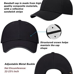 2 Pack Vintage Baseball Cap 2 Black Hats