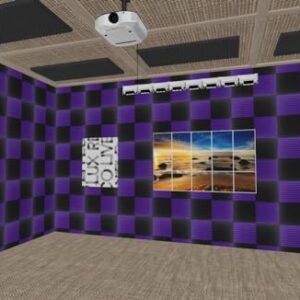 96 Pack Absorb the echo Acoustic Foam Panel Wedge Studio Soundproofing Wall Tiles Purple/black 12" X 12" X 1"