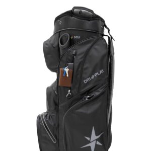 MGI Dry Play-Waterproof Golf Bag, Black, 14-Way Top