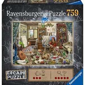 Ravensburger The Art Studio | 759-Piece Jigsaw Puzzle for Adults | Unique Piece Design | Premium Quality Materials | Ideal Gift for Puzzle Enthusiasts