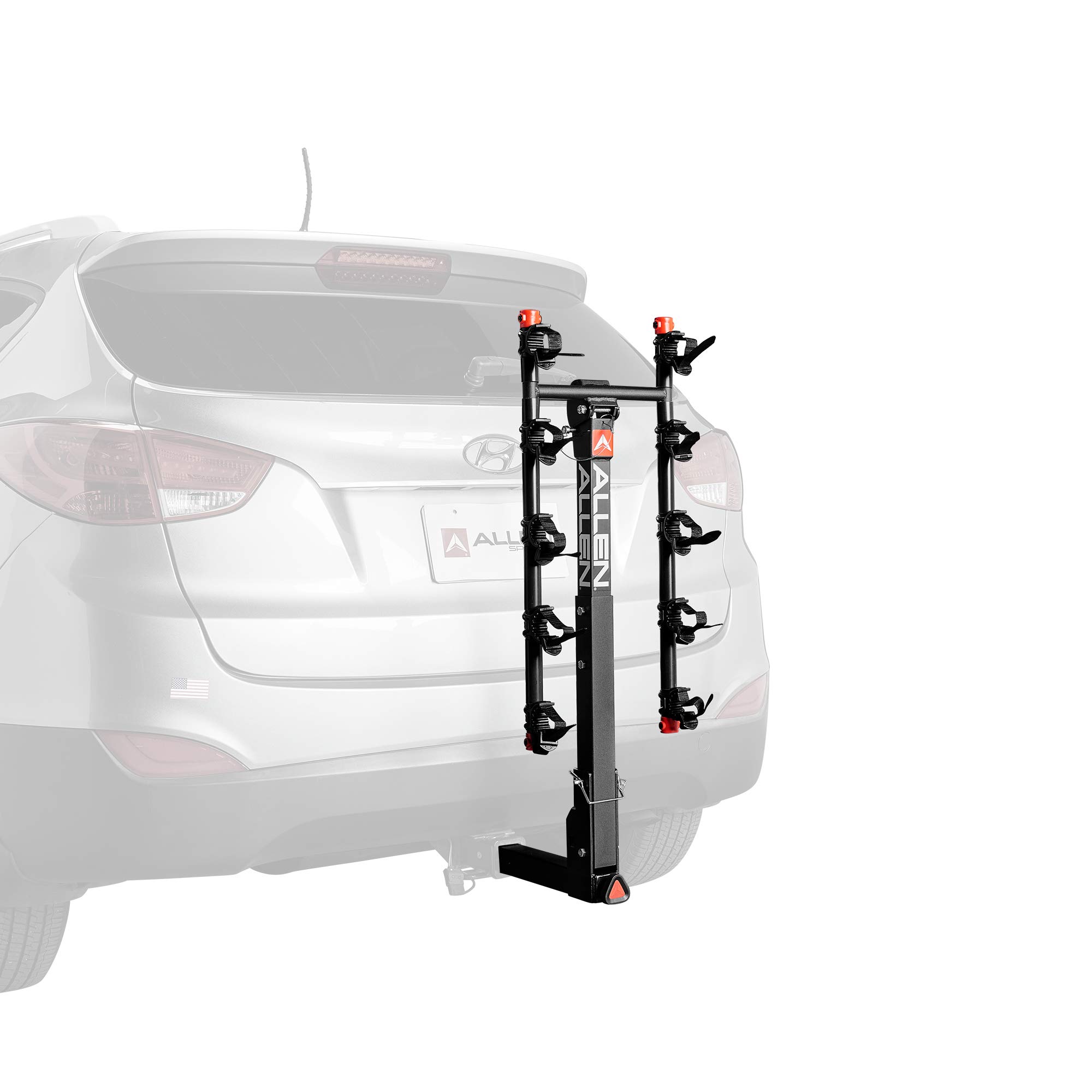 Allen Sports Deluxe Quick Install 5-Bike Hitch Rack, Model 1550RR, Black