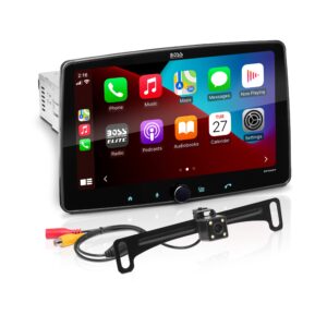 boss audio systems be10acp-c car stereo system - apple carplay, android auto, 10.1 inch single din, touchscreen, bluetooth head unit, radio receiver, backup camera, no cd player, backup camera