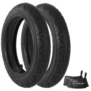 (2 sets) 12.5” x 2.25 kids bike replacement tires and tubes - compatible with most 12” kids bikes like royalbaby, schwinn, and dynacraft - made from bpa/latex free butyl rubber