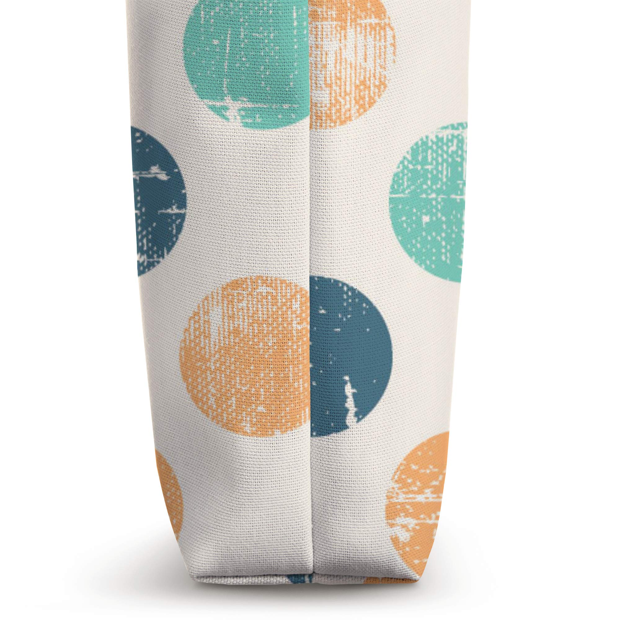 Colorful Vintage Polka Dots Decorative Pattern Tote Bag