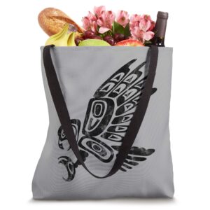 Falcon Abstract Haida Art Pacific Northwest Coast Bird Tote Bag