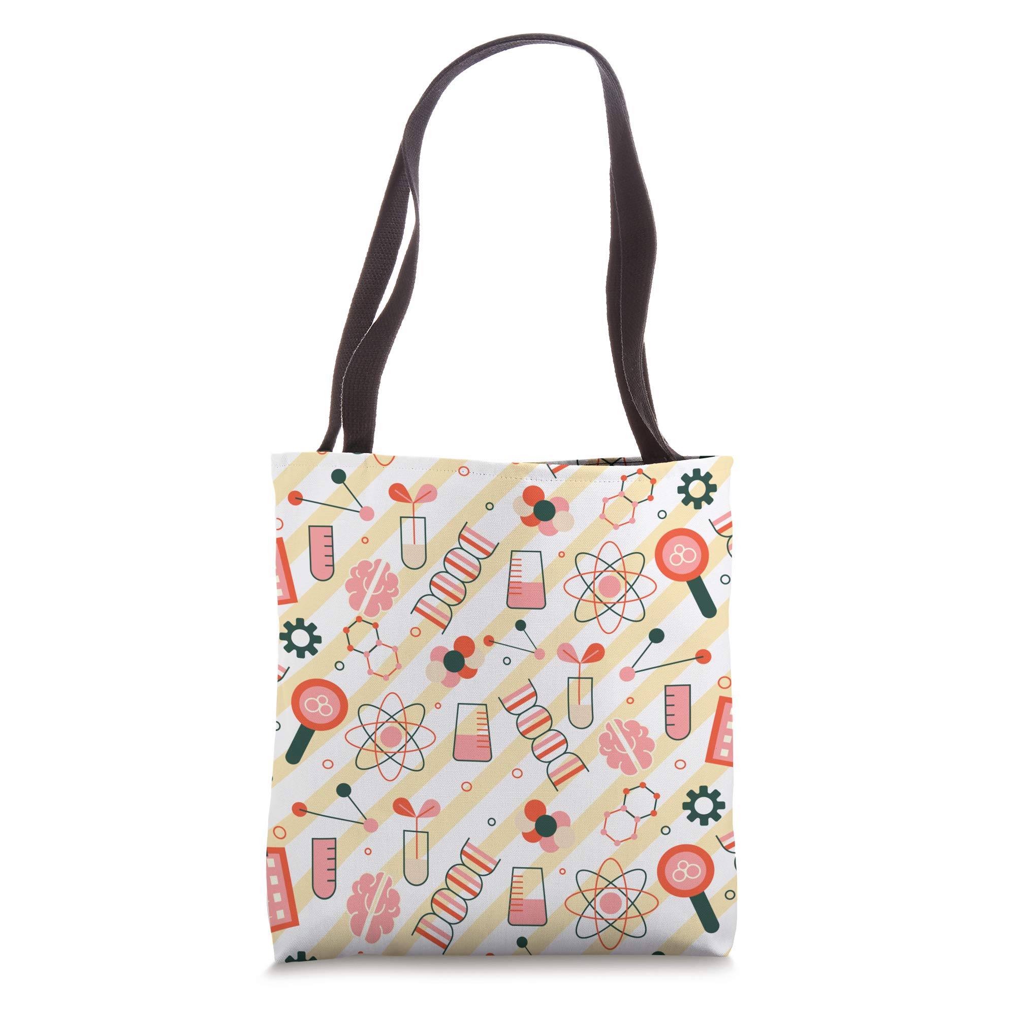 Chemistry Pattern Atom Science Chemist Novelty Gift Tote Bag