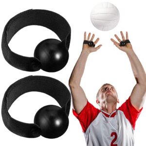 skylety 4 pieces volleyball training technique setting aid volleyball equipment for teaching proper hand placement and preventing excessive hand contact (4 straps and knobs)