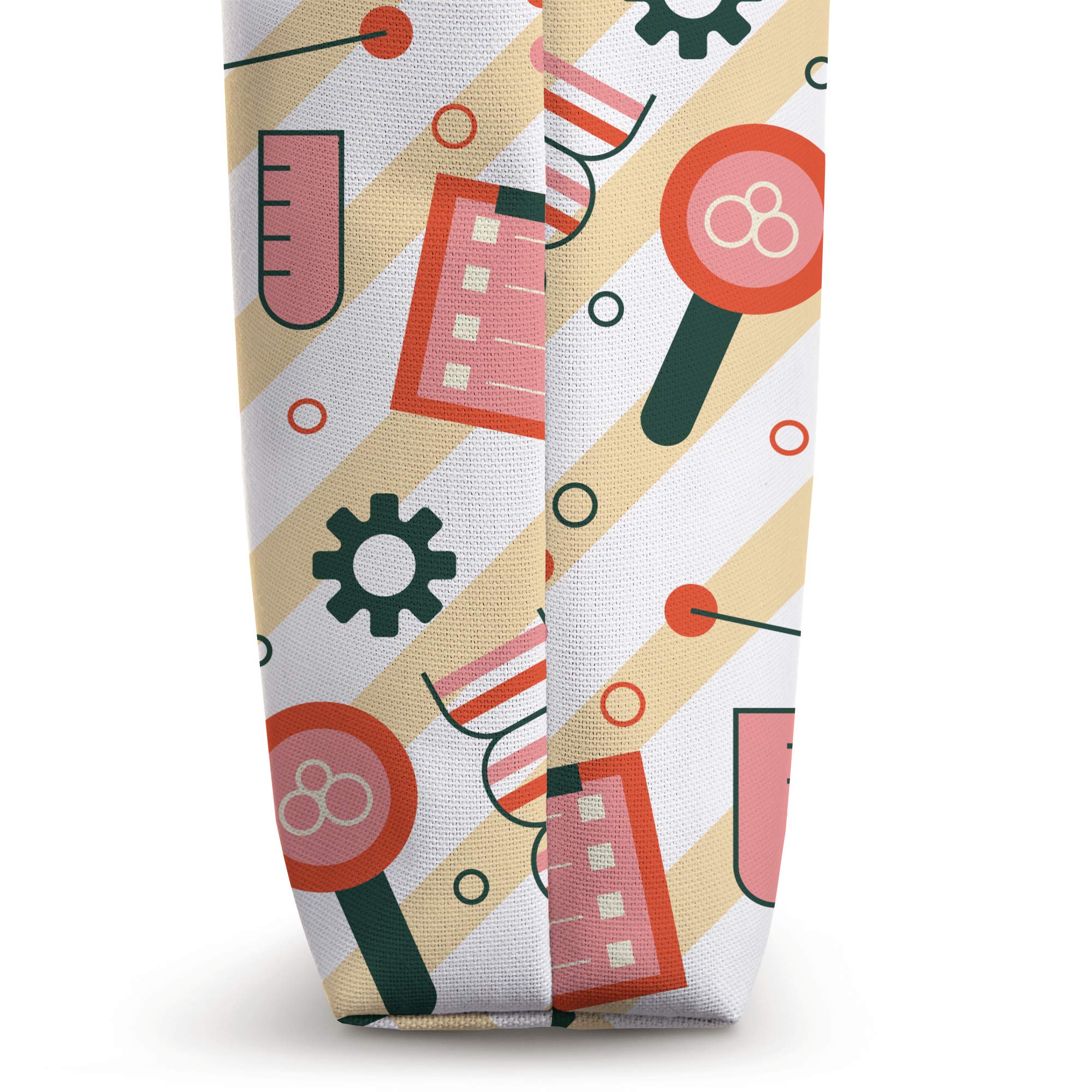 Chemistry Pattern Atom Science Chemist Novelty Gift Tote Bag