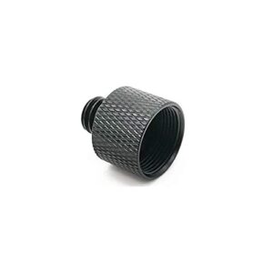 Donuts Mic Stand Adapter 38 Female to 58 Male Screw Adapter Knurled Thread Adapter for Microphone Stand Mount Black