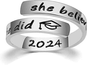 angel's draw home class of 2024 ring graduation ring for her gift graduation ring graduation 2024 gifts high school college graduation gift for him her