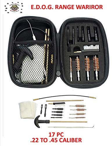 EDOG Range Warrior 27 Pc Gun Cleaning Kit - Compatible with Kimber 1911 Compact & Pro - Tan - Schematic (Exploded View) Mat, Range Warrior Universal .22 9mm - .45 Kit & Tac Book Accessories Set