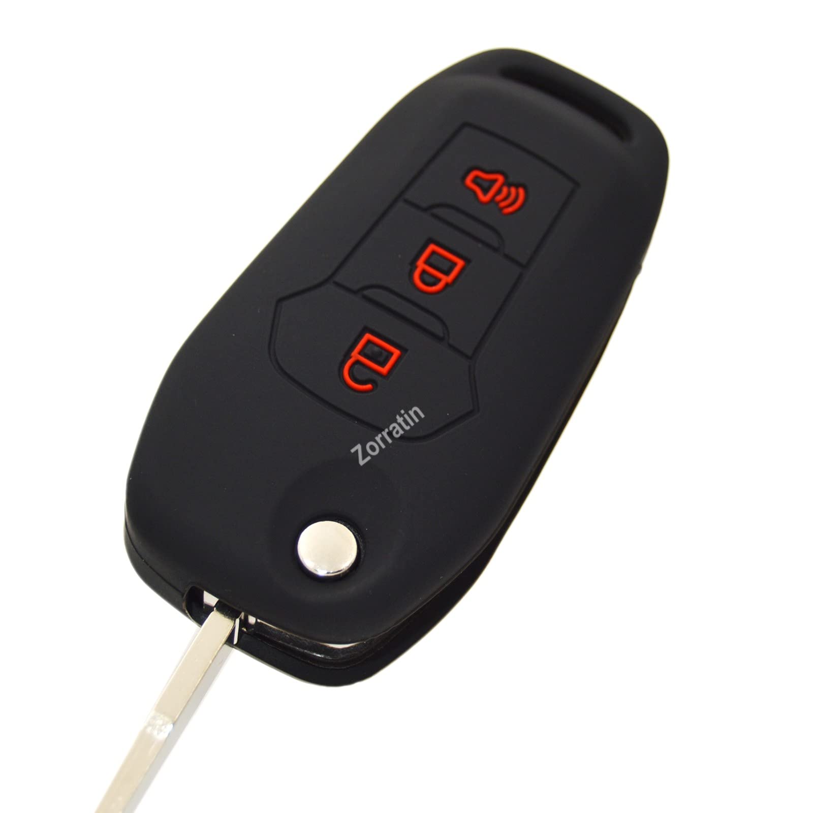 Silicone Key Fob Cover Remote Protector Compatible with Ford F150 F250 F350 F450 F550 Explorer Ranger Escape