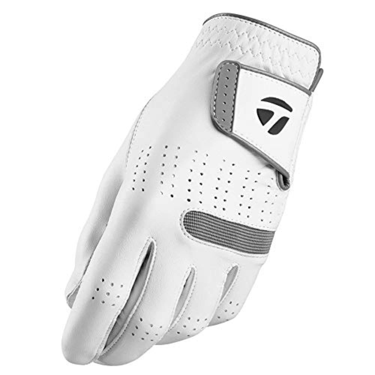 TaylorMade unisex adult 2021 Version Golf Glove, White, Medium Large US