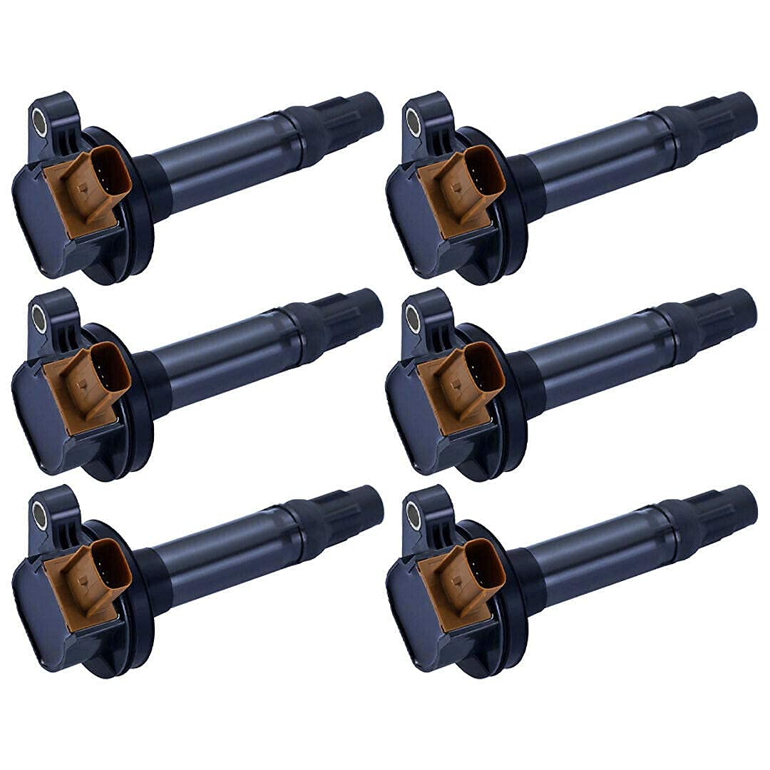 MCK 6pcs Ignition Coil Pack And Motorcraft Iridium Spark Plug Compatible With Ford Lincoln Expedition F-150 F150 Flex Police Interceptor Transit 2011-2017 11-17 3.5L 3.5 V6