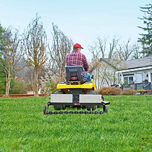 Brinly SAT2-40BH-P Tow Behind Spike Aerator with Transport Wheels, 40"