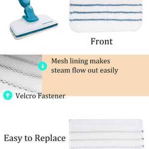 Amazinpure 6 pack SMP20 1600 Steam Mop Pads Replacement Compatible with Black+Decker Steam Mop FSMP20 SM1600 1610 1620 1630 SMH1621 HSMC1300FX HSMC1321 FSM1610 1630 BDH1855SM BDH1760SM 1765 1715