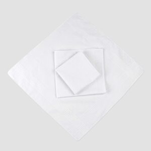 HOULIFE 100% Cotton Men's Handkerchiefs, Solid White Handkerchiefs for Men Cotton Pocket Square 15.7x15.7 (6/12pcs)