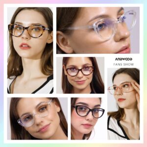 Blue Light Blocking Glasses Women Bluelight Blocker Computer Cateye Clear Reading Cat Eye Eyeglasses Frame