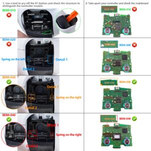 eXtremeRate Replacement D-pad R1 L1 R2 L2 Triggers Share Options Face Buttons, Scarlet Red Full Set Buttons Compatible with ps5 Controller BDM-030 BDM-040 - Controller NOT Included