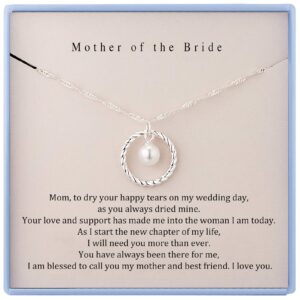 Burning Love Mother of the Bride Necklace from Bride Sterling Silver Necklace for Mother of the Bride Gifts from Groom Mothers Day Gifts for Mom Birthday Gifts Wedding Gift