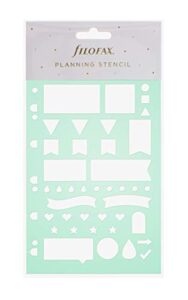 filofax planning stencil sheet