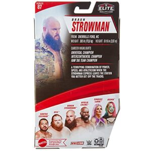 WWE MATTEL Braun Strowman Elite Collection Series 86 Action Figure 6 in Posable Collectible Gift Fans Ages 8 Years Old and Up​