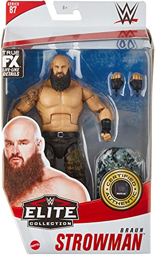 WWE MATTEL Braun Strowman Elite Collection Series 86 Action Figure 6 in Posable Collectible Gift Fans Ages 8 Years Old and Up​