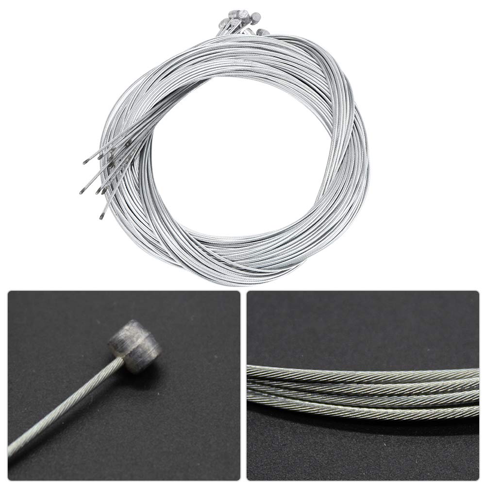 【𝐄𝐚𝐬𝐭𝐞𝐫 𝐏𝐫𝐨𝐦𝐨𝐭𝐢𝐨𝐧】 CHICIRIS 20PCS Premium Bike Brake Cable, 1.6mm Thick 20PCS 2.5M Length Electric Bicycle Brake Line, for Electric Scooter E-Bike Bicycle Modification Cycling Accessory