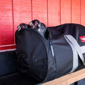 Rawlings | THROWBACK Duffle Equipment Bag | Baseball/Softball | Black