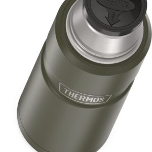 Thermos Stainless King Vacuum-Insulated Compact Bottle, 16 Ounce, Army Green