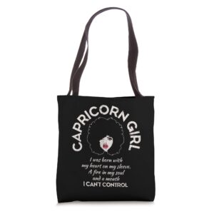 capricorn savage af apparel funny zodiac gift tote bag