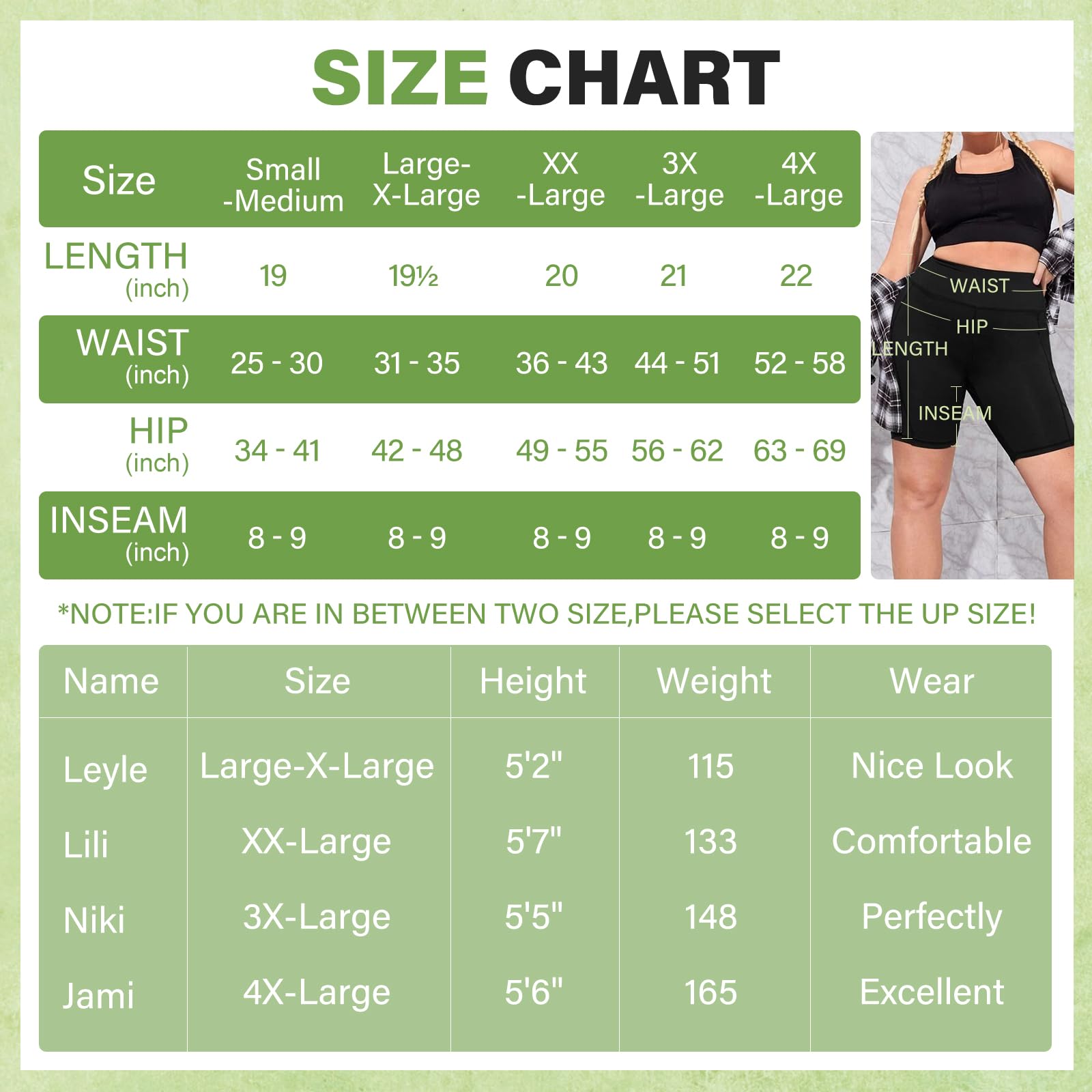 HLTPRO 3 Pack Plus Size Biker Shorts for Women (L-4XL)- 8"/5" High Waist Tummy Control Shorts for Workout, Yoga, Running