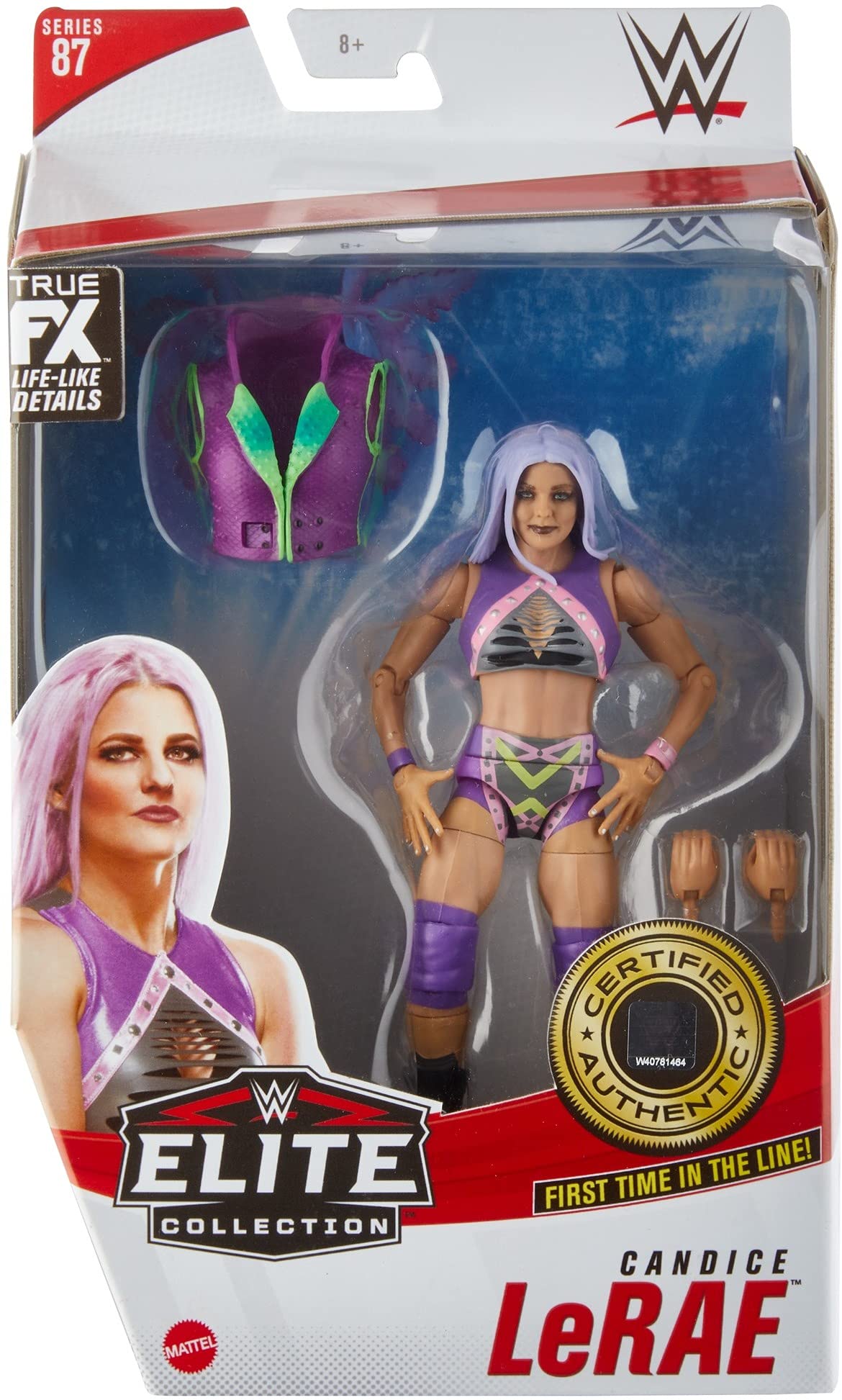 Mattel WWE Candice LeRae Elite Collection 6 Action Figure, 6-in Posable Collectible Toy for Mattel WWE Fans Ages 8 Years Old & Up