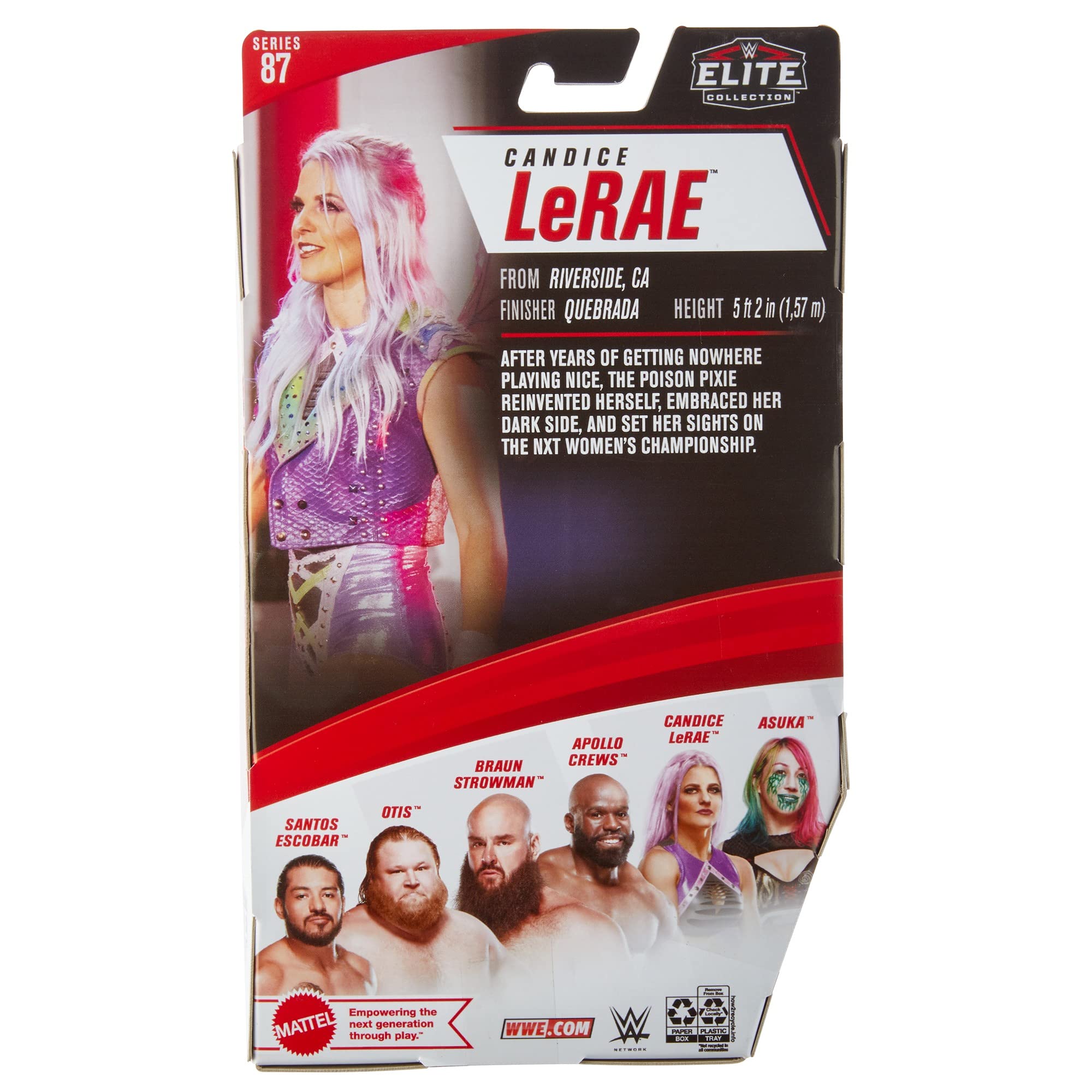 Mattel WWE Candice LeRae Elite Collection 6 Action Figure, 6-in Posable Collectible Toy for Mattel WWE Fans Ages 8 Years Old & Up