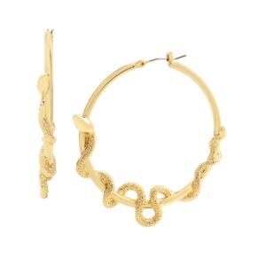 betsey johnson snake hoop earrings