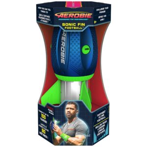 Aerobie Sonic Fin Football, Aerodynamic Russel Wilson Foam Football Toy, Outdoor Games for Kids and Adults Aged 8 and Up