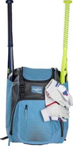 rawlings | franchise backpack equipment bag | baseball / softball | columbia blue