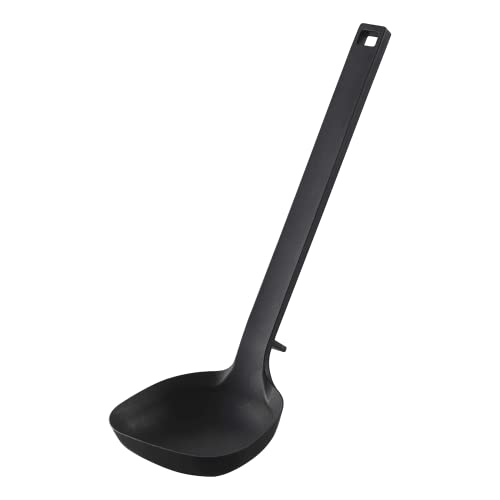 Yamazaki Home Tower Silicone Ladle - Ladle - Silicone, Black