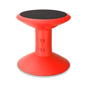 Storex Active Tilt Stool – Ergonomic Seating for Flexible Office Space and Standing Desks, Adjustable 12-24 Inch Height, Red (00324U01C)