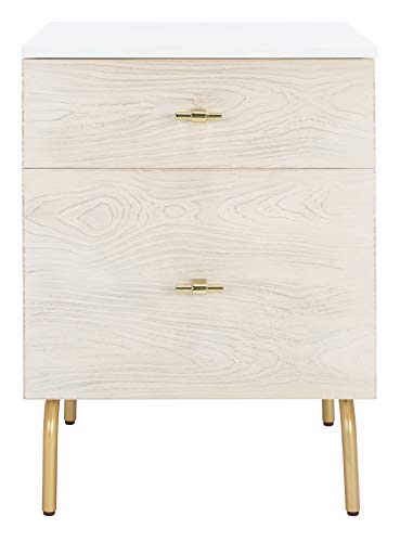 Safavieh NST5002D, 18" W x 15.7" L x 24" H, White/White Washed