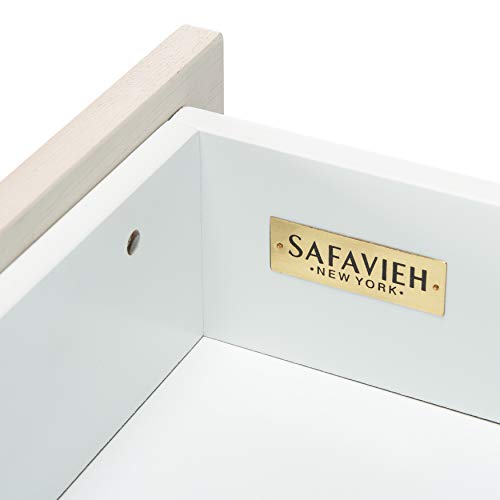 Safavieh NST5002D, 18" W x 15.7" L x 24" H, White/White Washed