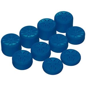 playvital blue ergonomic analog joystick caps for xbox series x/s, xbox one, xbox one x/s, for ps5, for ps4, switch pro controller - with 3 height convex and concave - pentagram & rotary wheels design