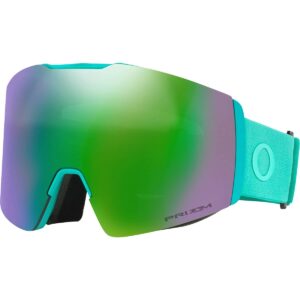 oakley fall line l celeste strap/prizm snow jade iridium lenses snow goggle (oo7099-42)