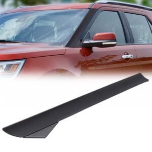 PIT66 Front Windshield Trim Compatible with 2011-2019 Ford Explorer Molding Pillar Front Left Driver Side Outer